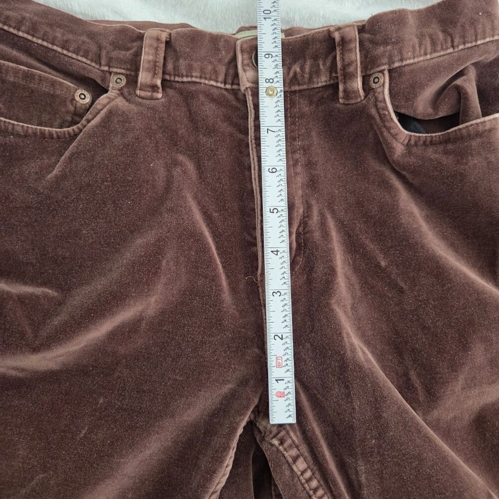 LL Bean Brown Corduroy Pants Sz 6 Straight Leg Gorpcore Y2K Granola Academia - Picture 11 of 12